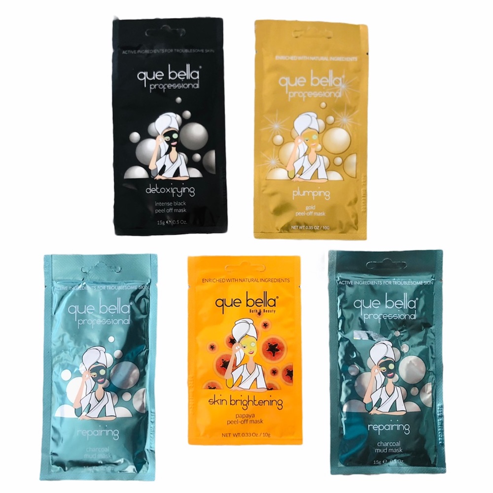 NWT 5 Que Bella Face Masks